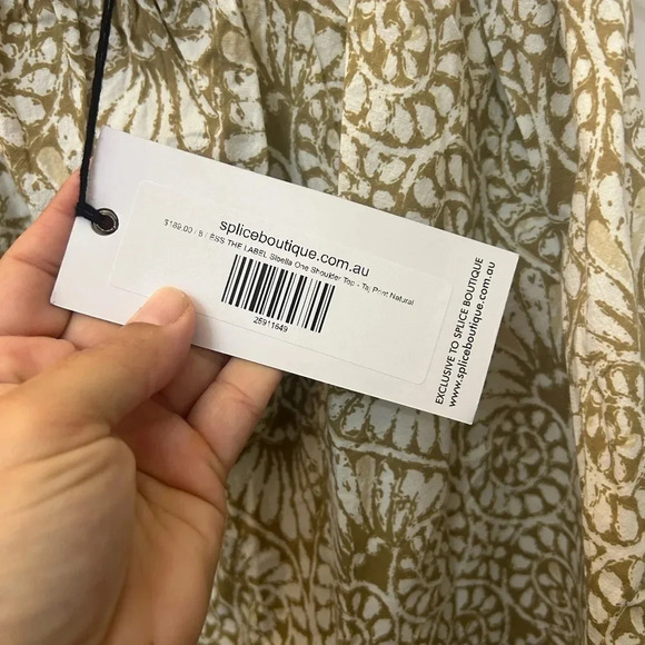 Ess the label Sibella one shoulder top - Picture 3 of 4